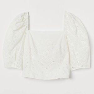 Eyelet Embroidery Blouse